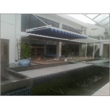 Motorized Loop Blind - Pool Bar 2